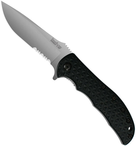 Kershaw Volt II Black Partially Serrated Knife - 3650st