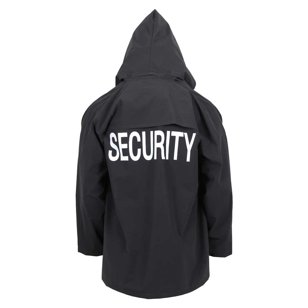 Forced Entry Security Black Rain Jacket