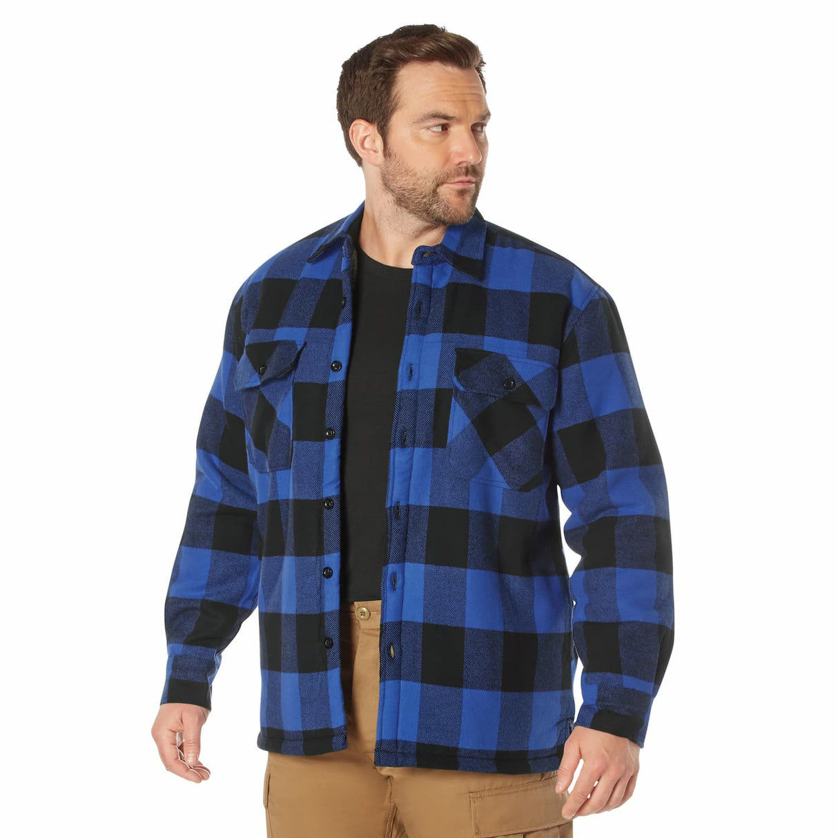 Extra Heavyweight Sherpa-Lined Plaid Flannel Shirt