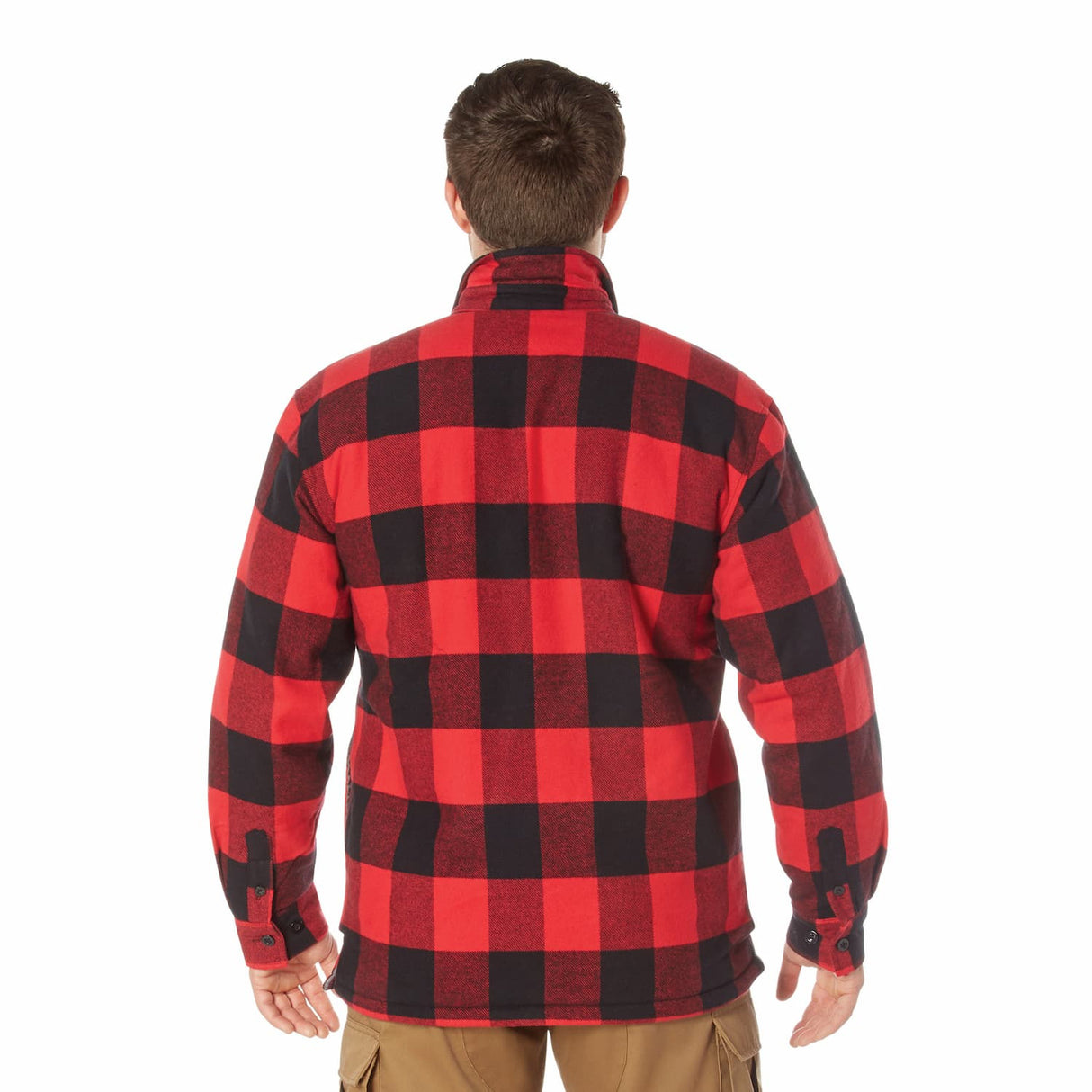 Extra Heavyweight Sherpa-Lined Plaid Flannel Shirt