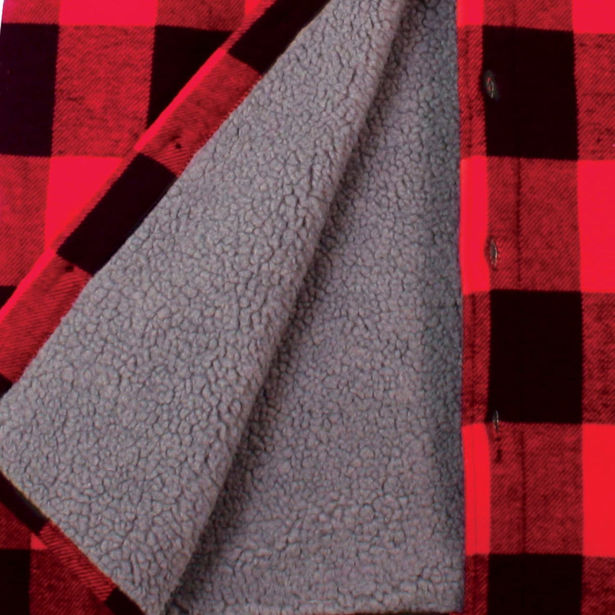 Extra Heavyweight Sherpa-Lined Plaid Flannel Shirt