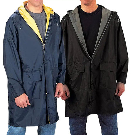 Reversible 3/4 Length Waterproof Rain Parka