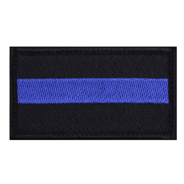 Thin Blue Line Hook and Loop Police Patch