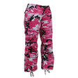 Women's Pink Camo Paratrooper Fatigue Pants