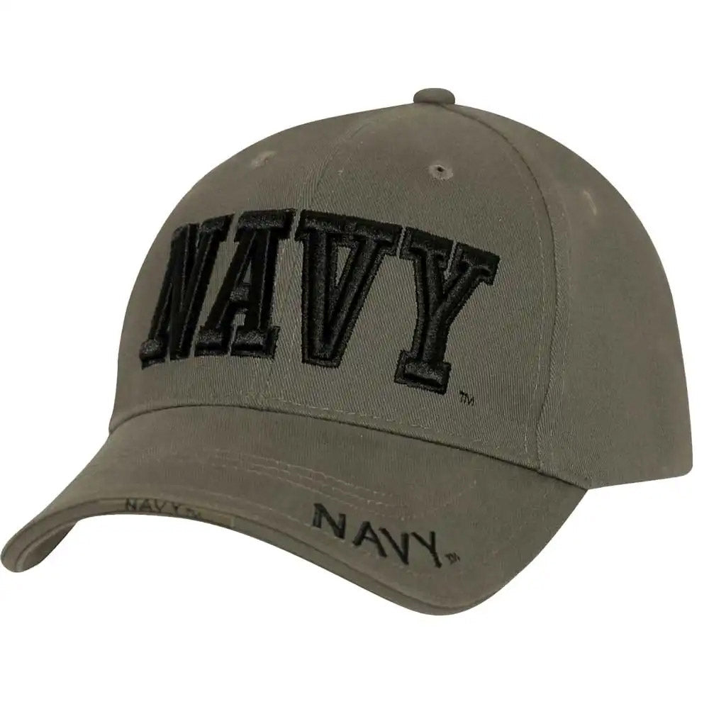 US Navy Text Embroidered Baseball Cap