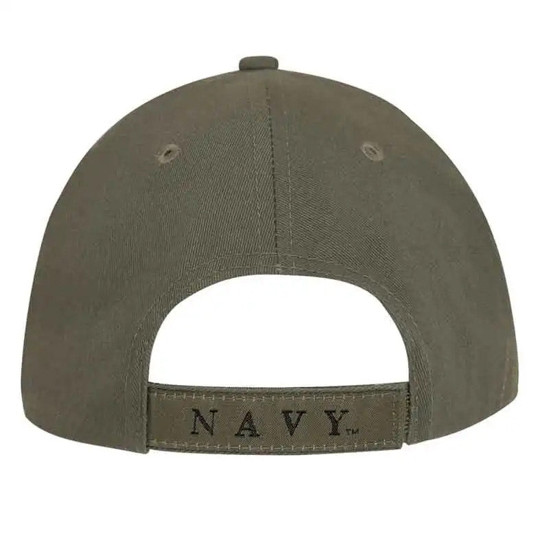 US Navy Text Embroidered Baseball Cap