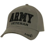 Army Veteran Embroidered Baseball Cap