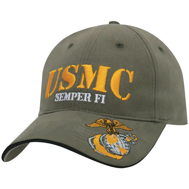 US Marines Semper Fi Olive Drab Military Baseball Cap