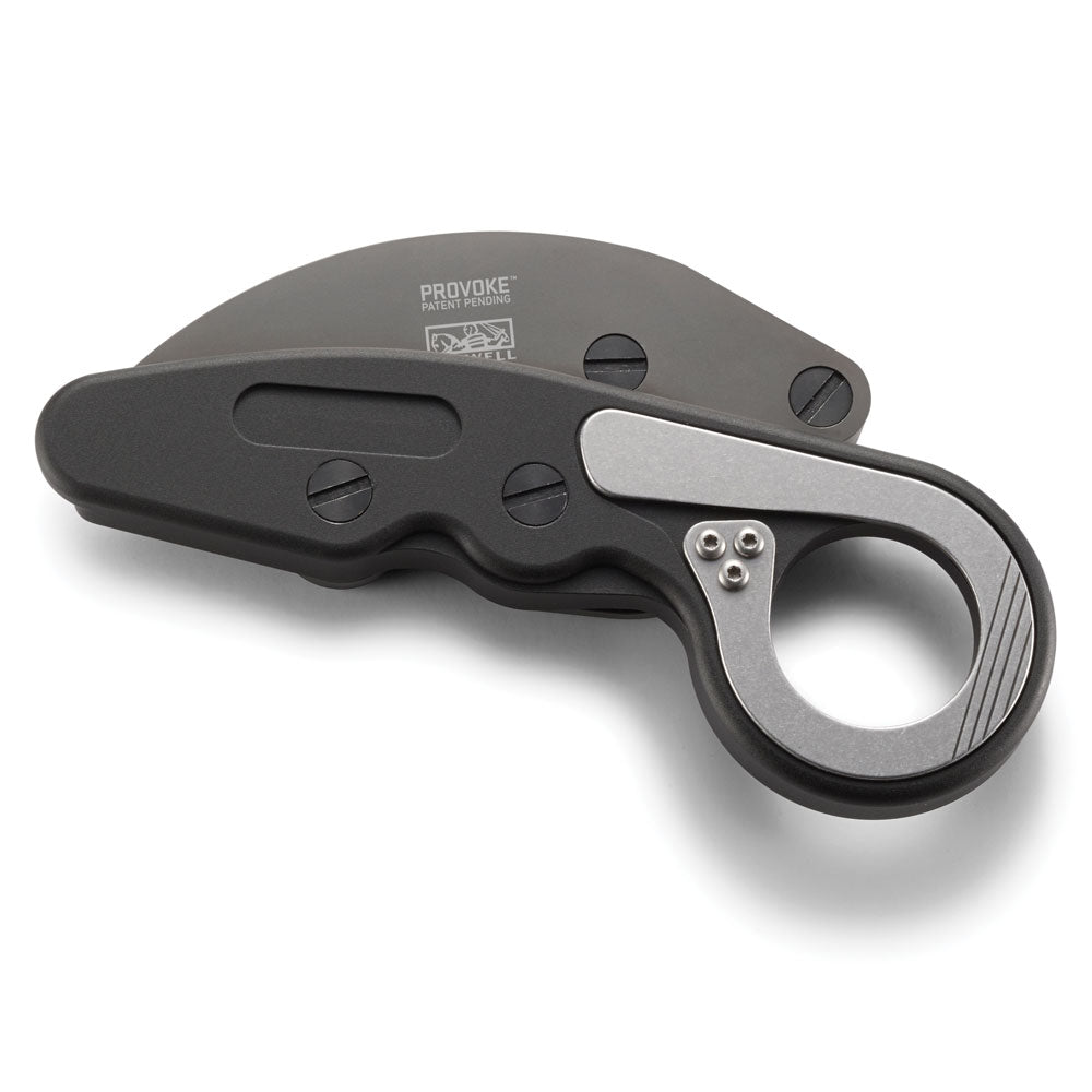 CRKT Provoke Black and Gray 2.4-Inch Karambit Folding Knife