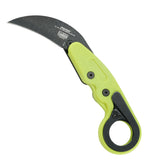 CRKT Provoke Zap Hi-Vis Green 2.47-Inch Karambit Folding Knife