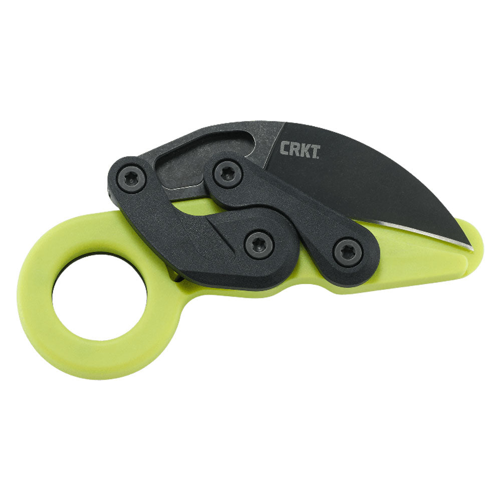CRKT Provoke Zap Hi-Vis Green Karambit Folding Knife
