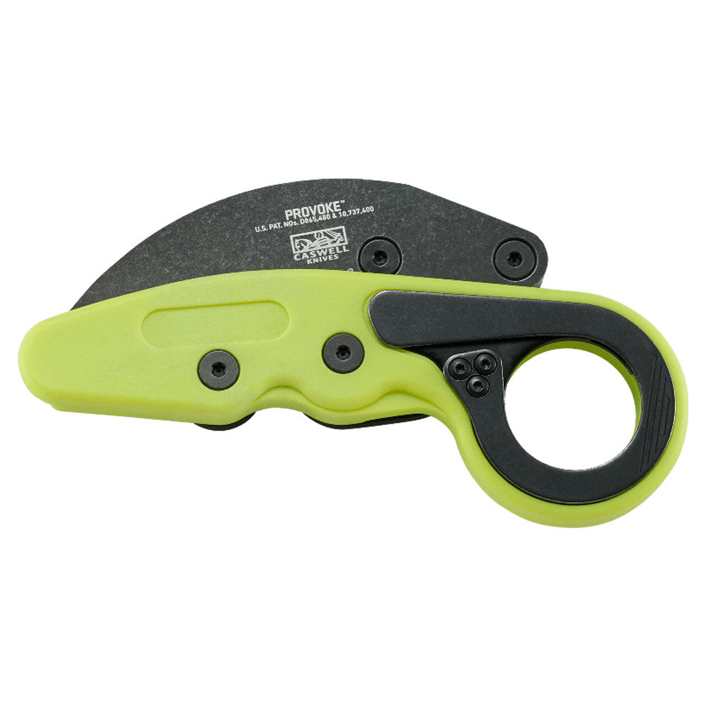 CRKT Provoke Zap Hi-Vis Green 2.47-Inch Karambit Folding Knife