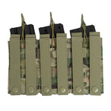 Basic Issue Multicam MOLLE Open Top Triple Mag Pouch - M16/AR15