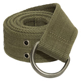 Army Style D-Ring Grommet Fashion Belt