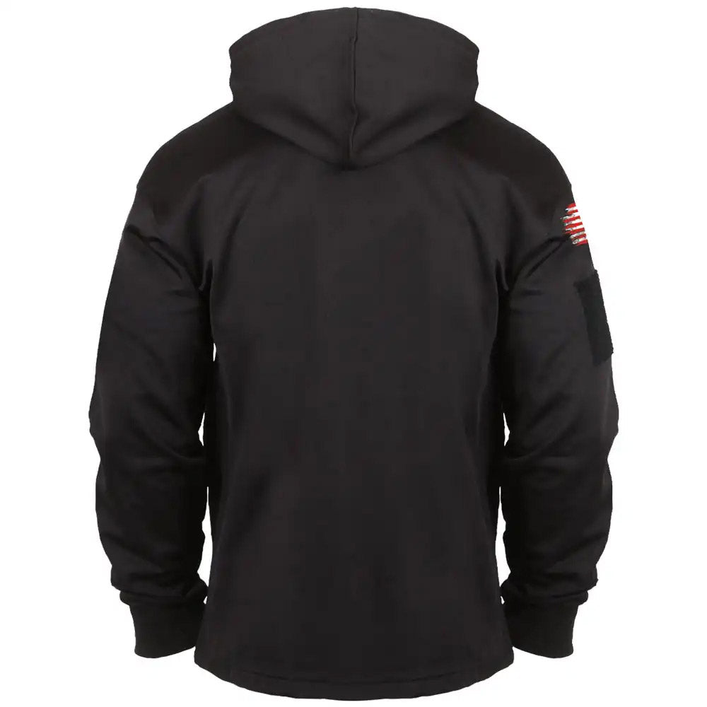 Distressed US Flag Concealed Carry Hooded Sweatshirt