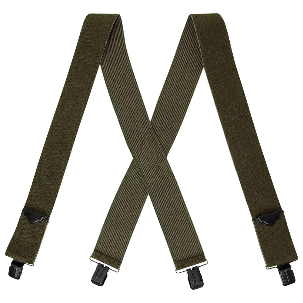 X-Back Adjustable Elastic Clip-On Suspenders