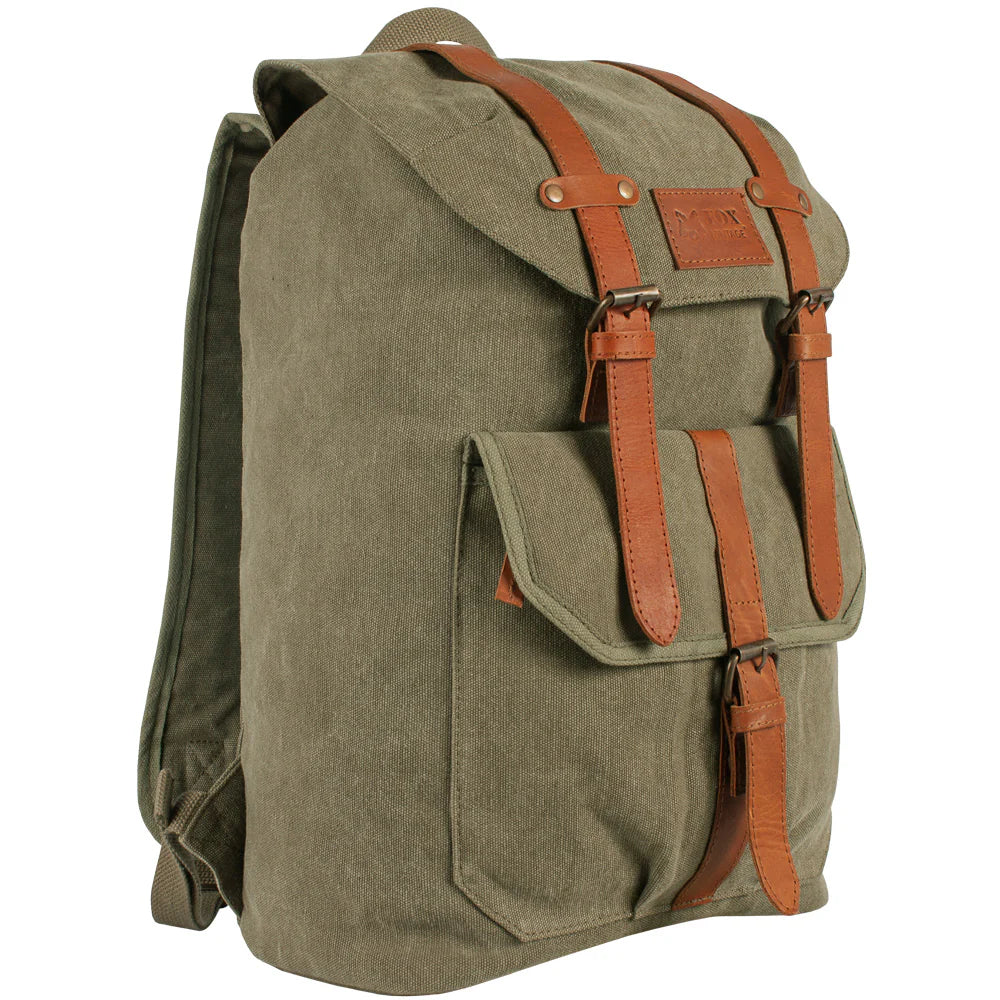 Madridian 17-inch Retro Canvas Backpack