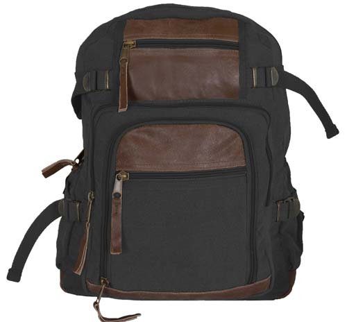 Vintage Londoner Commuter Daypack - Black