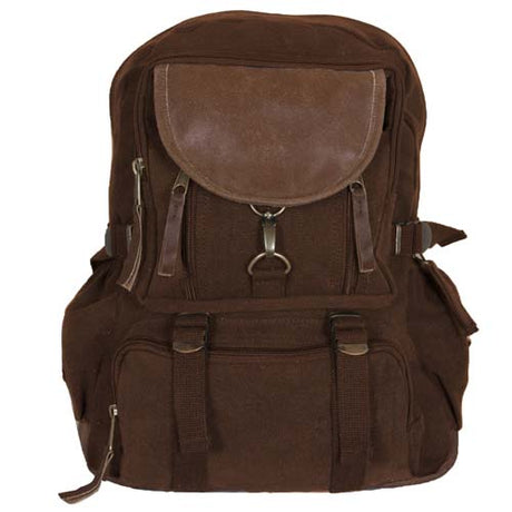 Vintage Parisian City Daypack - Brown