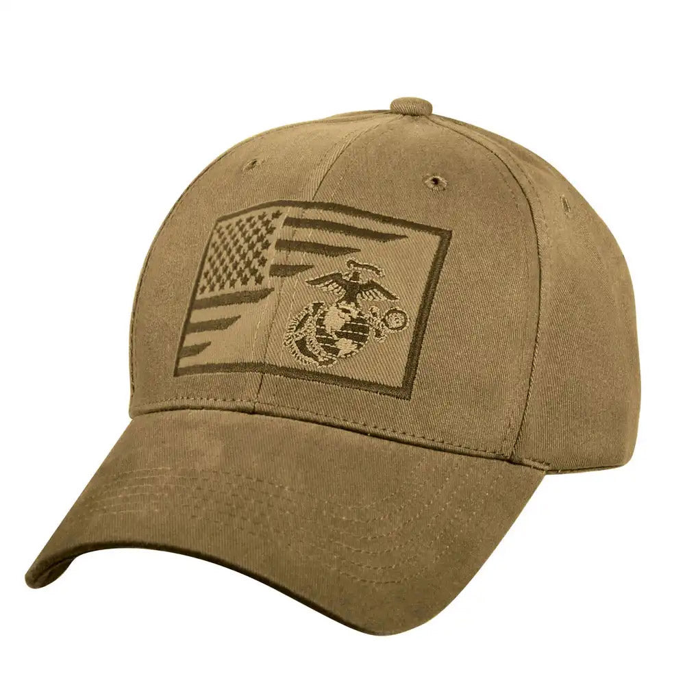 US Marines Globe & Anchor/US Flag Baseball Cap