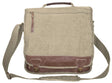 Vintage Euro-Style Canvas Messenger Bag - Khaki