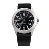 Black Quartz Movement Analog Military Watch