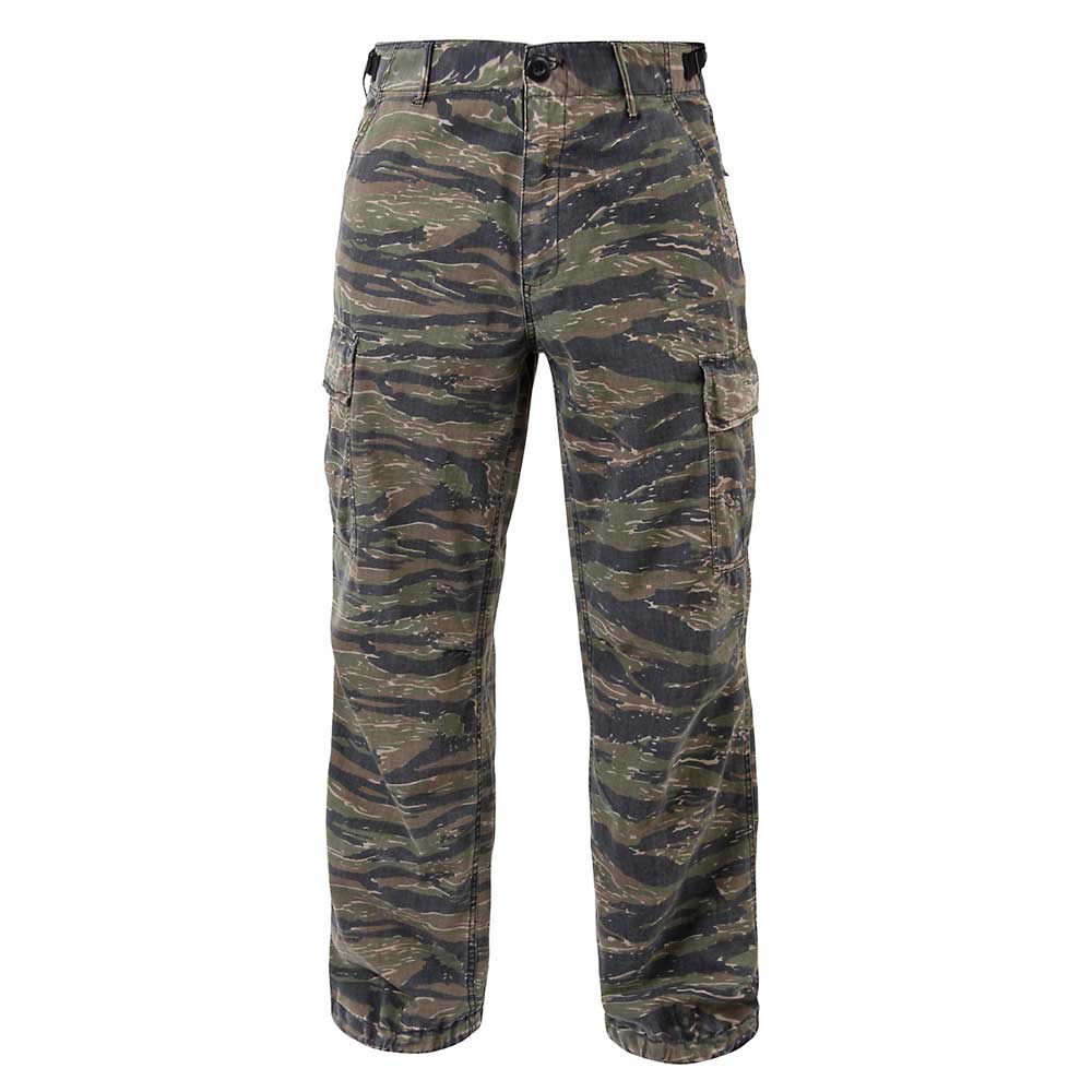 Vintage Vietnam Era Tiger Stripe Camo Cargo Pants