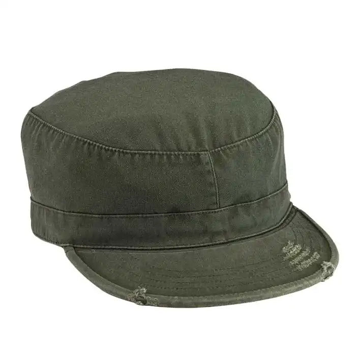 Vintage Olive Drab Military Patrol Cap