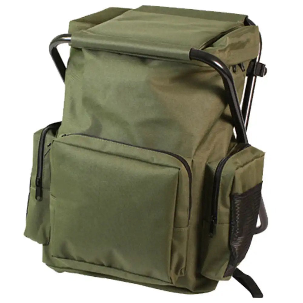 Combination Camp Stool and Backpack