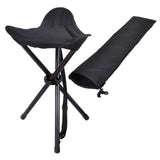 Compact Collapsible Camp Stool With Carry Bag