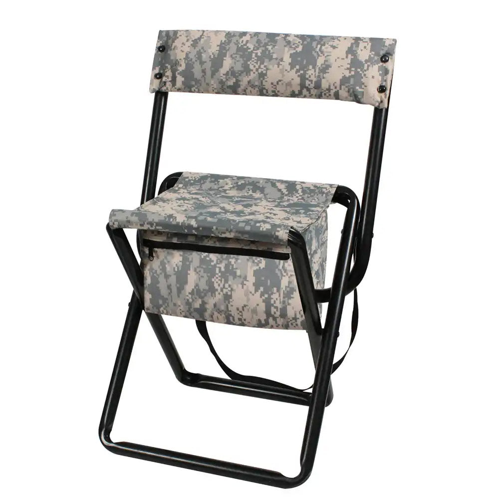 Deluxe Folding Camp Chair with Pouch and Back Support