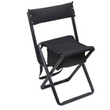 Deluxe Folding Camp Chair with Pouch and Back Support