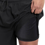 Men's Army Black PT Moisture Wicking Compression Shorts