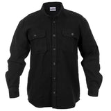 Heavyweight Solid Flannel Button Down Shirt