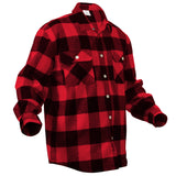 Red Heavyweight Buffalo Plaid Flannel Shirt