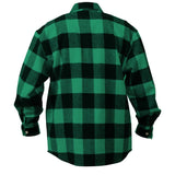 Heavyweight Green Buffalo Plaid Flannel Shirt