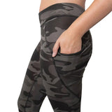 Womens Camouflage Performance Leggings with Pockets