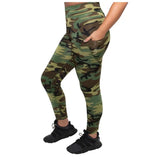 Womens Camouflage Performance Leggings with Pockets