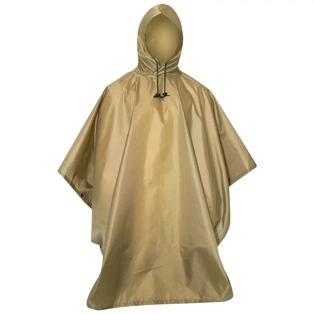 GI Style Coyote Brown Ripstop Poncho