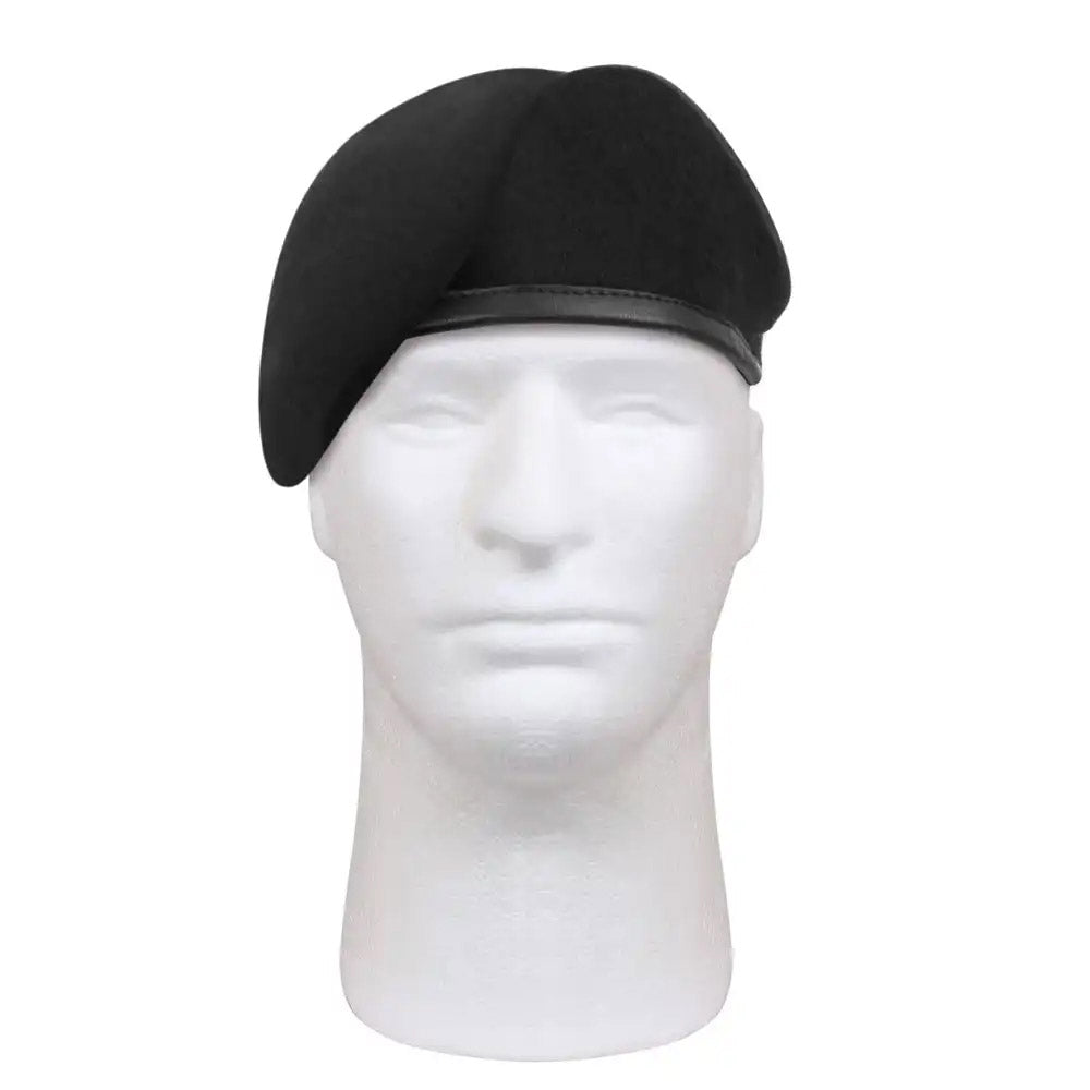 Black Inspection Ready Military Uniform Beret