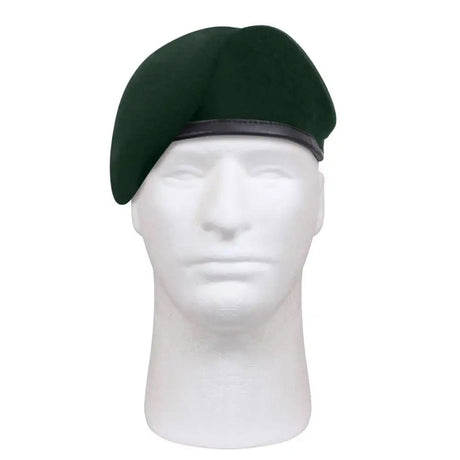 Green Inspection Ready Military Uniform Beret