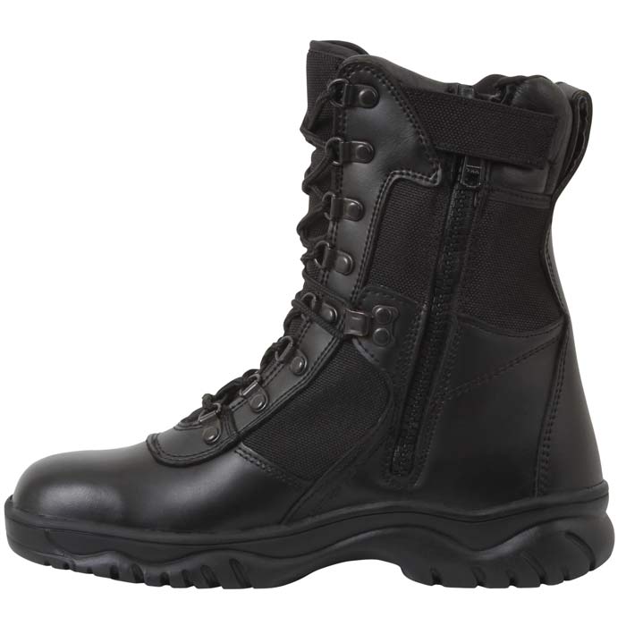 Forced Entry Black 8-Inch Side Zip Tactical Boot