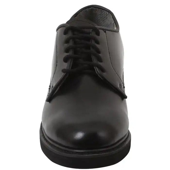 Basic Issue Matte Black Leather Uniform Shoe