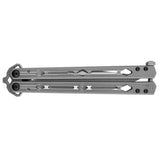 Kershaw Lucha Silver 4.6-Inch USA-Made Butterfly Knife