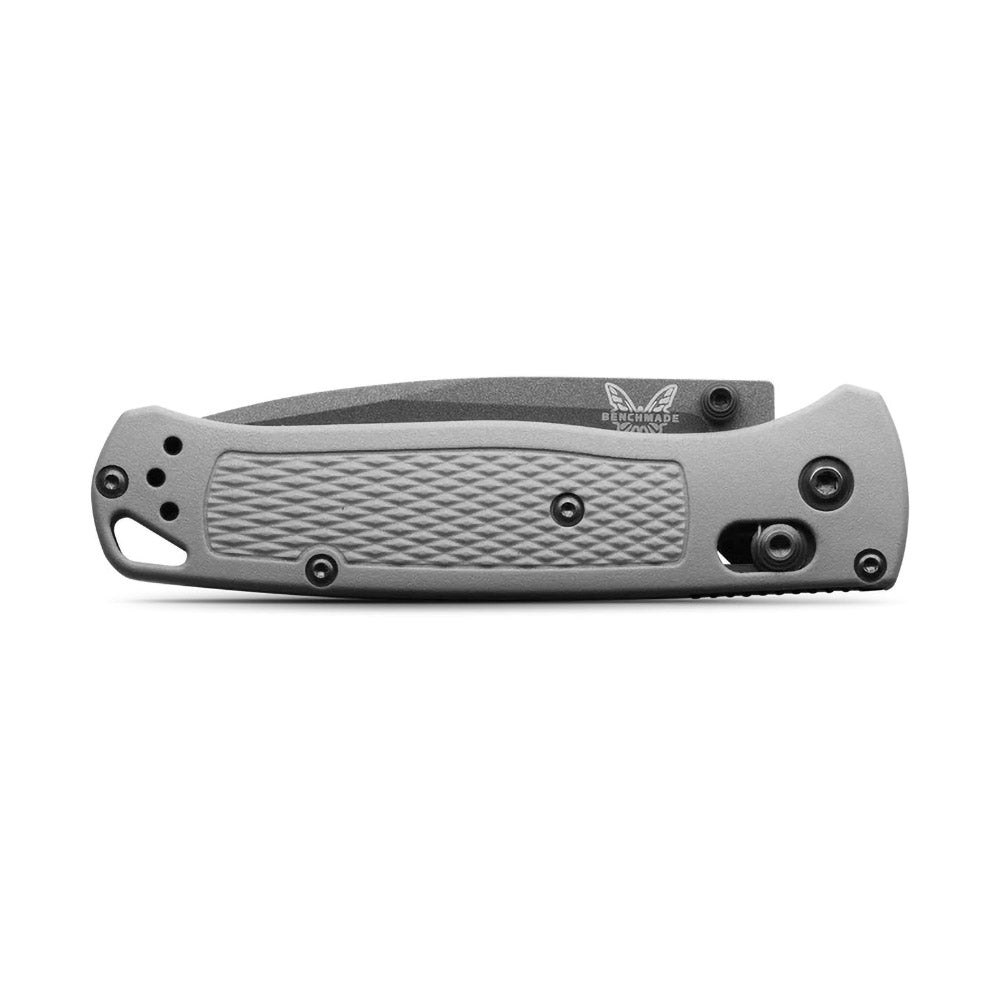 Benchmade 535BK-08 Bugout AXIS Folding Knife 3.24 inch S30V Gray Cerakote Plain Blade with Storm Gray Grivory Handle