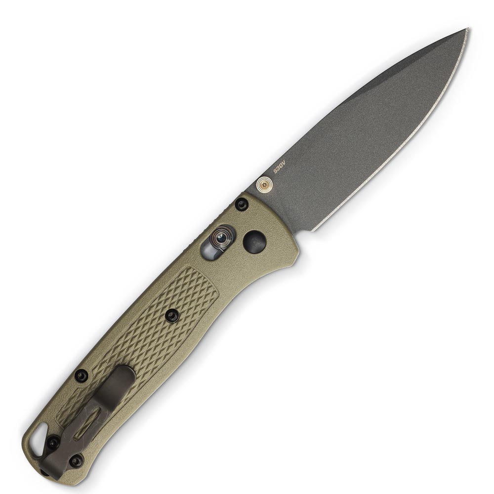 Benchmade Bugout Ranger Green Plain Edge Folding Knife