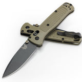 Benchmade Bugout Ranger Green Plain Edge Folding Knife