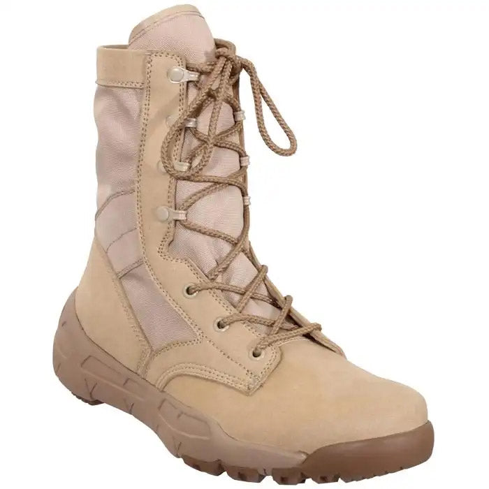 V-Max Desert Tan 8-Inch Lightweight Military Boot