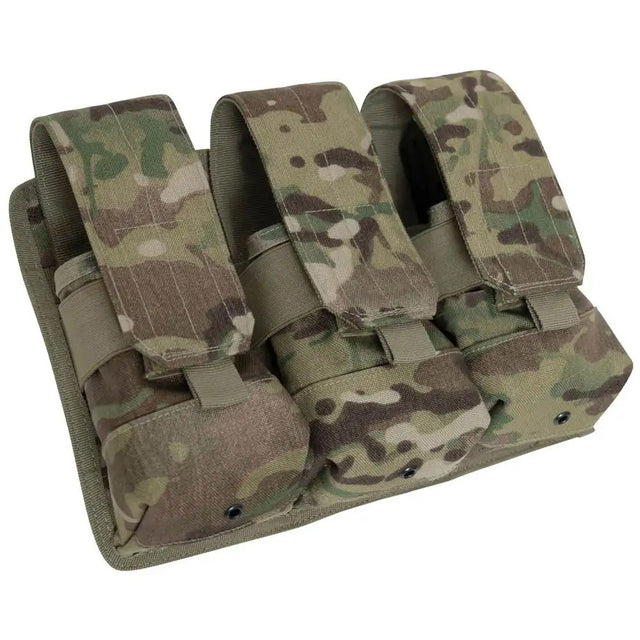 Rothco MOLLE Multicam Triple Rifle Mag Ammo Pouch for M16/AK-47 Magazines