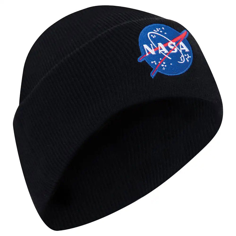 NASA Meatball Logo Black Winter Beanie